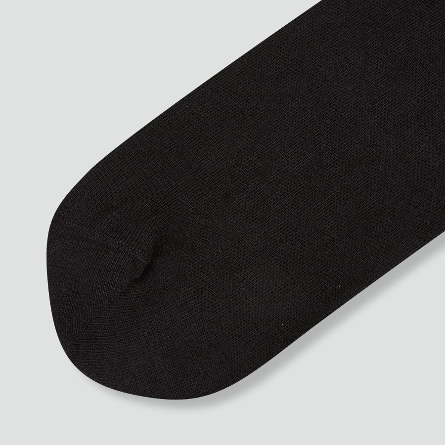 JAJU Cotton Non-Binding Long Socks – Black