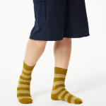 JAJU Thick Cotton Stripe Socks – Olive