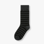 JAJU Wool Blended Pattern Socks – Dark Grey