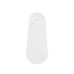 JAJU Cotton Mesh Middle-Cut No-Show Socks – White