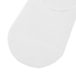 JAJU Cotton Mesh Middle-Cut No-Show Socks – White