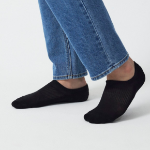 JAJU Half-Pile Sneaker Socks – Black