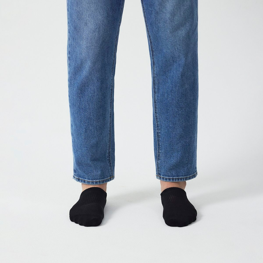 JAJU Half-Pile Sneaker Socks – Black