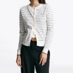 TOMMY HILFIGER [Official Headquarters] Striped Crew Neck Cardigan