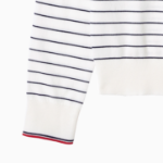 TOMMY HILFIGER [Official Headquarters] Striped Crew Neck Cardigan