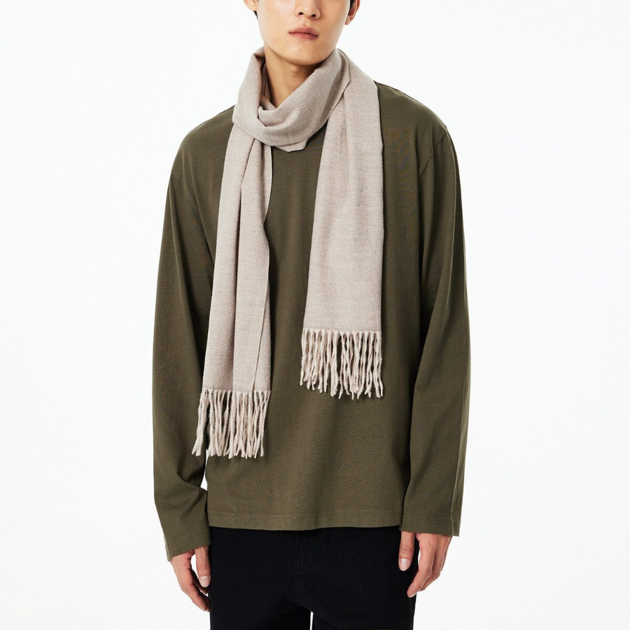 JAJU Unisex Muffler – Melange Beige