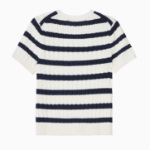TOMMY HILFIGER [Official Headquarters] Cable Crew Neck Short Sleeve Sweater