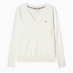 TOMMY HILFIGER [Official Headquarters] Stitch V-Neck Sweater