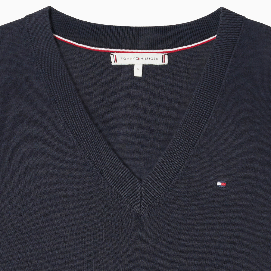 TOMMY HILFIGER [Official Headquarters] Stitch V-Neck Sweater