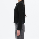 8 seconds Tweed Knit Jacket — Black