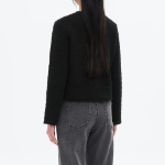 8 seconds Tweed Knit Jacket — Black