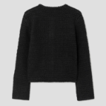 8 seconds Tweed Knit Jacket — Black