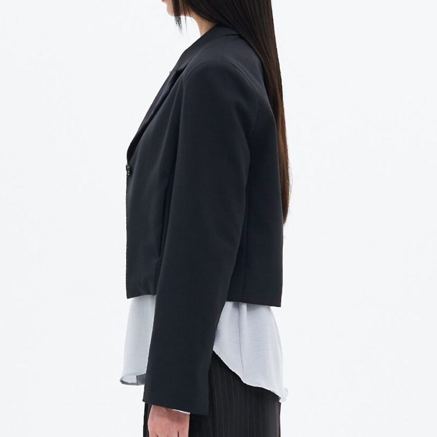 8 seconds Tailored Short Jacket — Navy