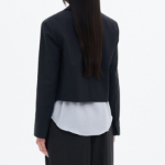 8 seconds Tailored Short Jacket — Navy