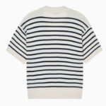 TOMMY HILFIGER [Official Headquarters] Striped Open Collar Sweater