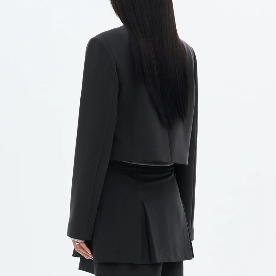 8 seconds String Long Sleeve Jacket — Ash