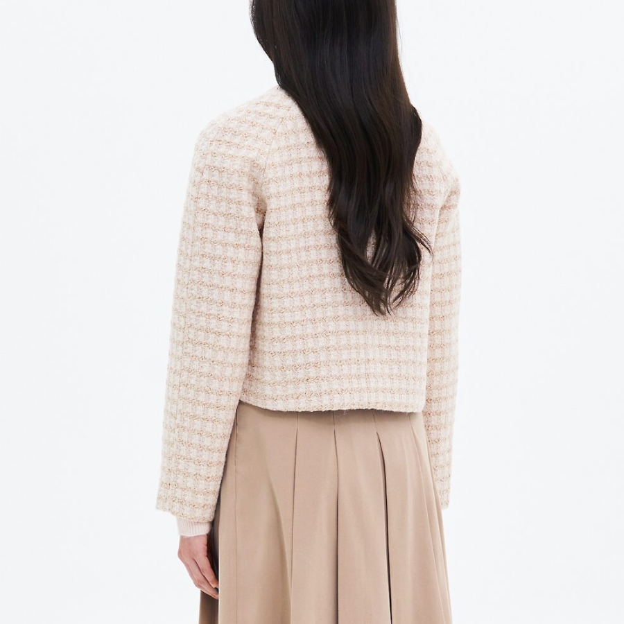 8 seconds Dolman Tweed Double Jacket — Beige