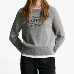 TOMMY HILFIGER [Official Headquarters] Logo Crew Neck Sweater