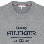 TOMMY HILFIGER [Official Headquarters] Logo Crew Neck Sweater