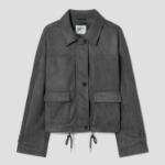 8 seconds Suede Collar Jacket — Grey