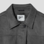 8 seconds Suede Collar Jacket — Grey