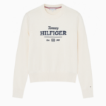 TOMMY HILFIGER [Official Headquarters] Logo Crew Neck Sweater