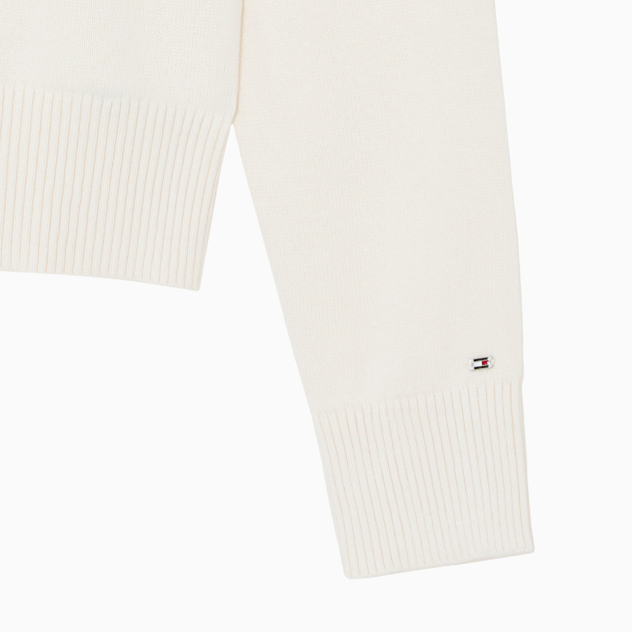 TOMMY HILFIGER [Official Headquarters] Logo Crew Neck Sweater