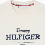 TOMMY HILFIGER [Official Headquarters] Logo Crew Neck Sweater