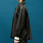 8 seconds Faux Leather Oversized Blouson — Dark Brown