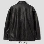 8 seconds Faux Leather Oversized Blouson — Dark Brown