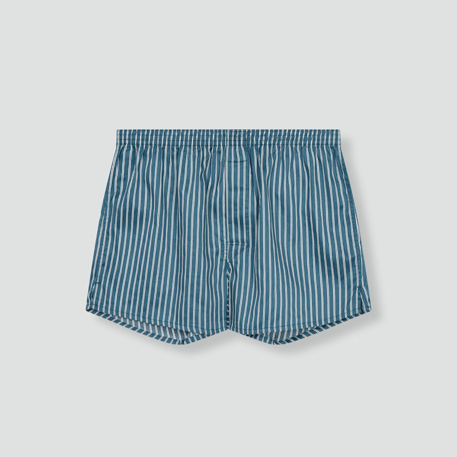 JAJU 80s Cotton Trunk Briefs – Light Blue