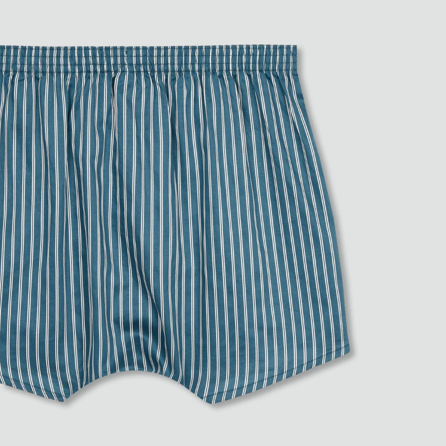 JAJU 80s Cotton Trunk Briefs – Light Blue