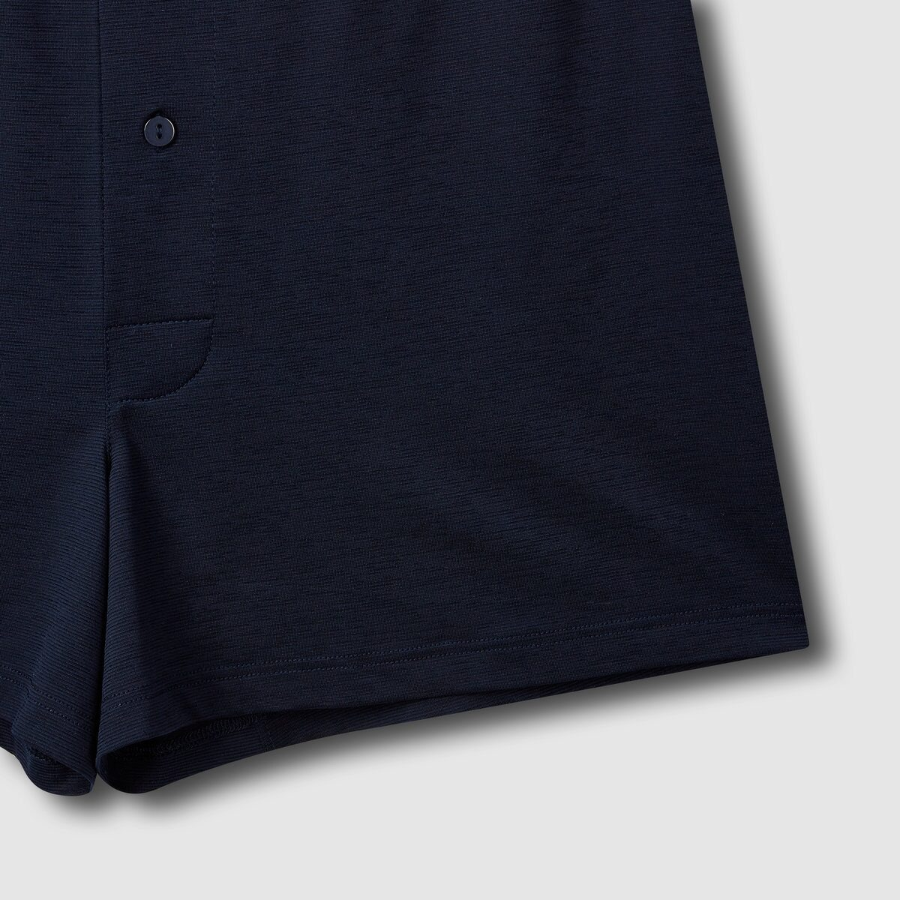 JAJU Rayon Trunk Briefs – Navy