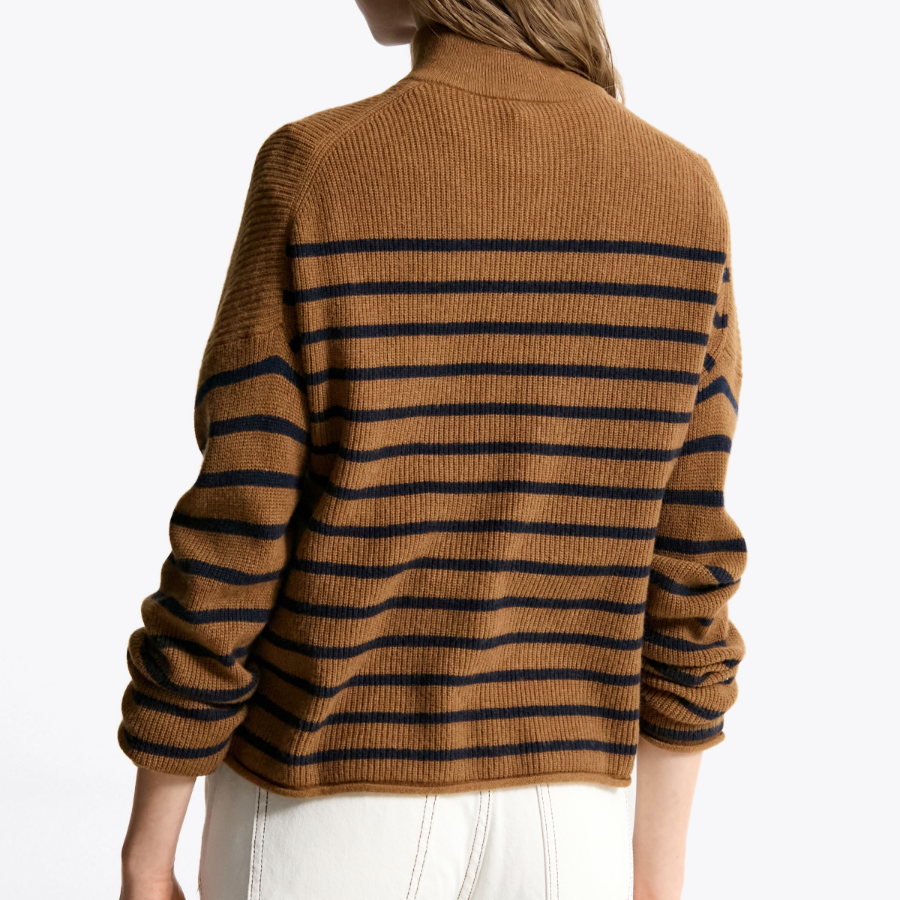 TOMMY HILFIGER [Official Headquarters] Gold Button Polo Sweater