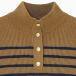 TOMMY HILFIGER [Official Headquarters] Gold Button Polo Sweater