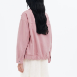 8 seconds Suede Oversized Blouson — Pink