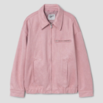 8 seconds Suede Oversized Blouson — Pink