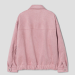 8 seconds Suede Oversized Blouson — Pink