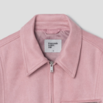 8 seconds Suede Oversized Blouson — Pink