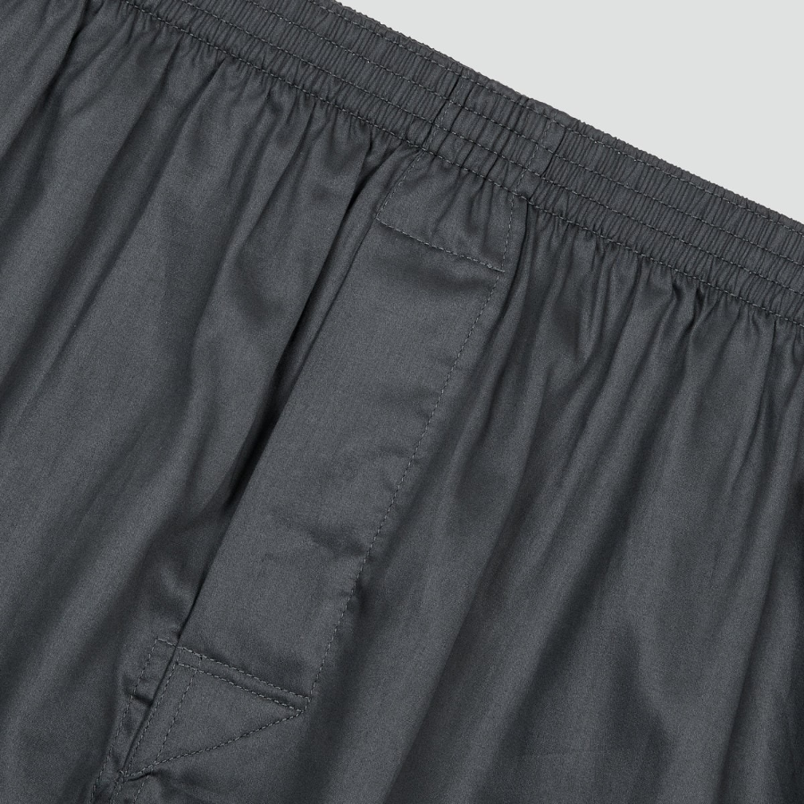 JAJU 80s Cotton Trunk Briefs – Charcoal
