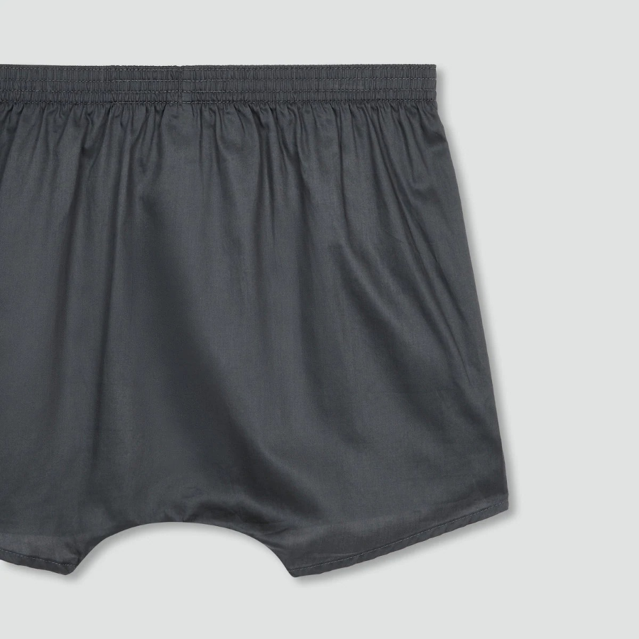 JAJU 80s Cotton Trunk Briefs – Charcoal