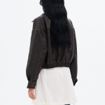 8 seconds Vintage Faux Leather Jumper — Brown