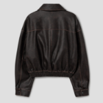 8 seconds Vintage Faux Leather Jumper — Brown