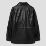 8 seconds Leather Long Outer — Black