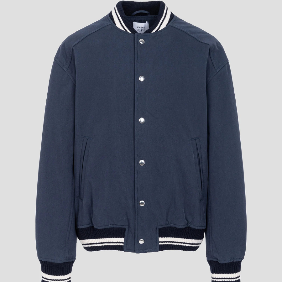 Maison Kitsune Men Teddy Blouson - Deep Navy