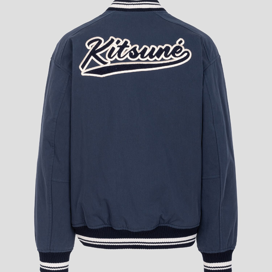 Maison Kitsune Men Teddy Blouson - Deep Navy