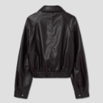 8 seconds Slim Fit Blouson Leather Outer — Brown