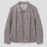 8 seconds [EDITION8] Oversized Leather Jacket — Beige