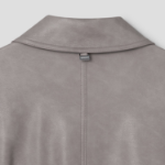 8 seconds [EDITION8] Oversized Leather Jacket — Beige