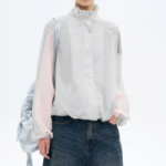 8 seconds Color Blocking Windbreaker — Grey